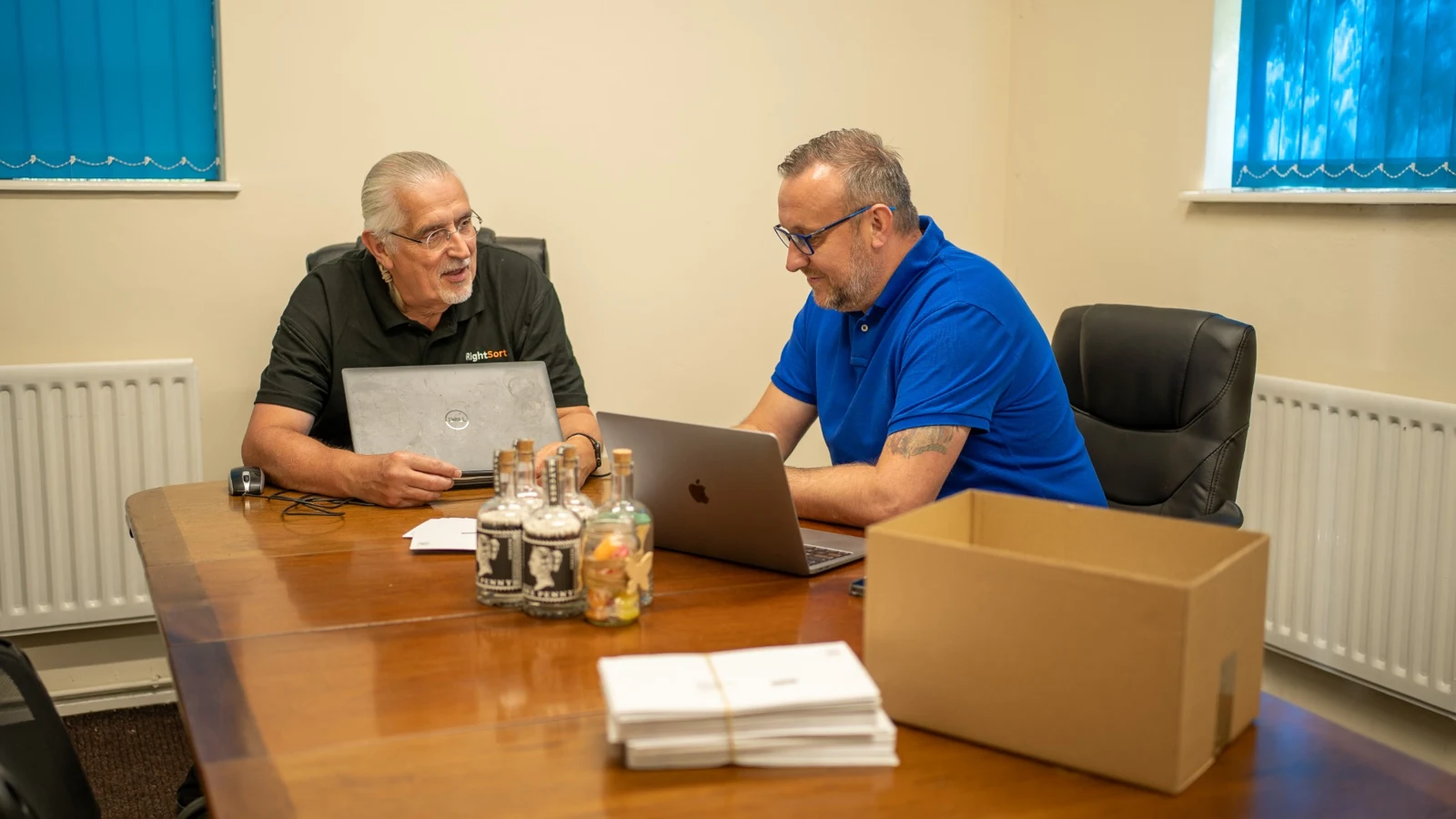 Gavin Belton-Rose working with a client during a commercial planning meeting